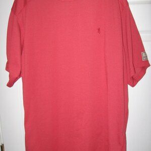 Browning T-Shirt Men's Size 2XL Burnt Orange Pinpoint Pattern High Quality